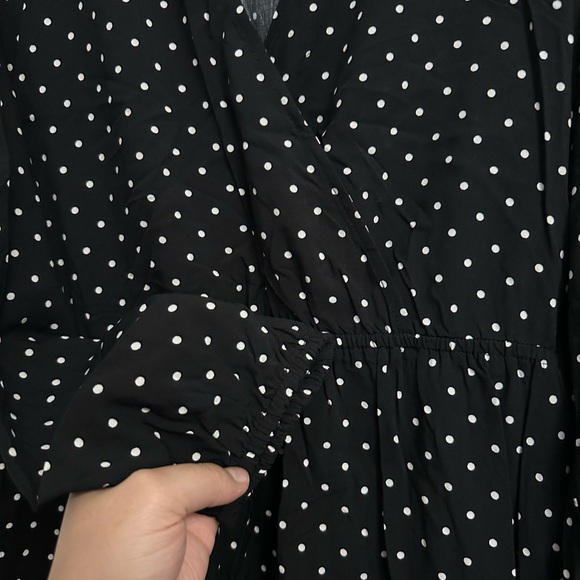 Black polka dot dress - Picture 2 of 4